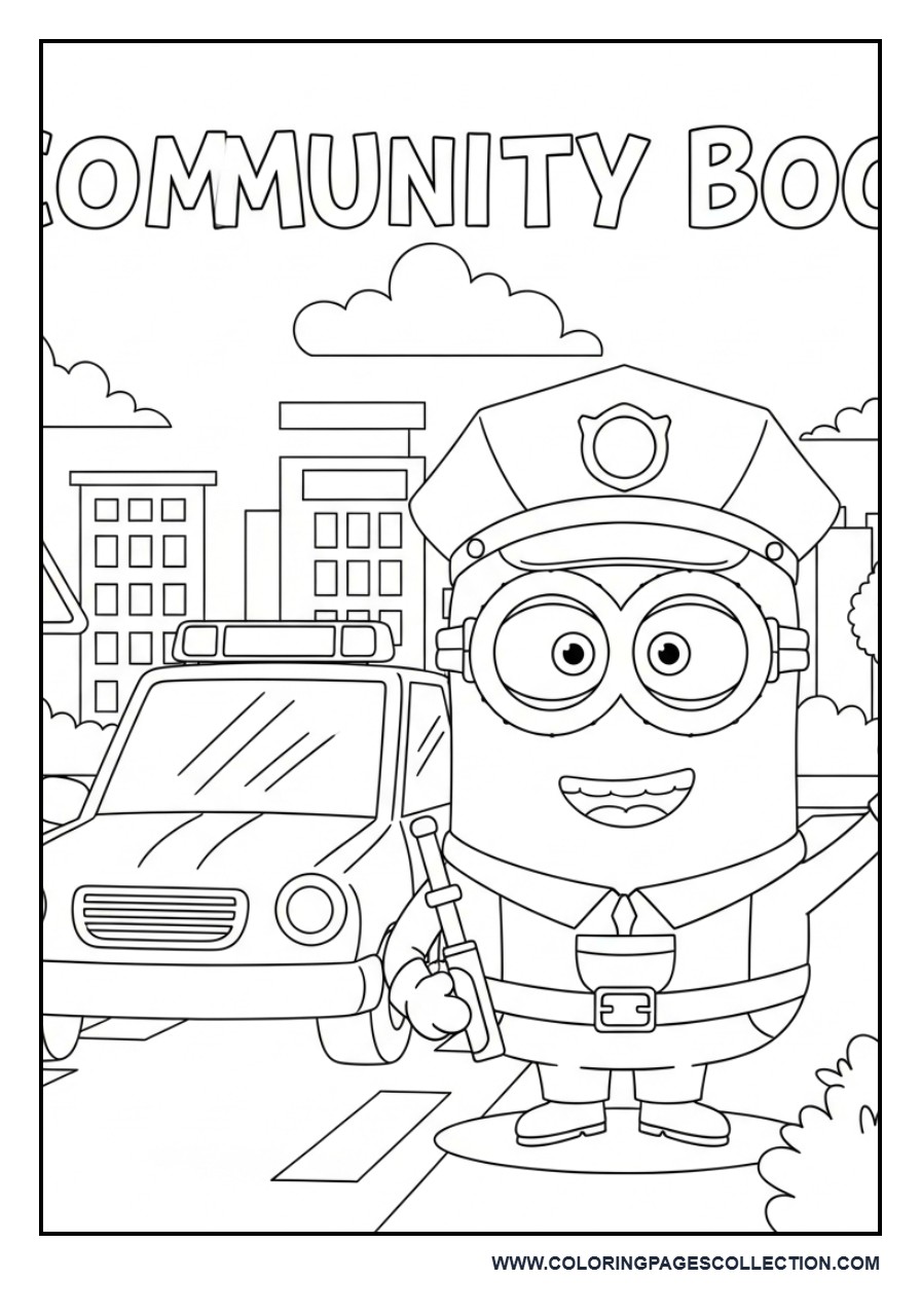 Minion Police Officer on Duty