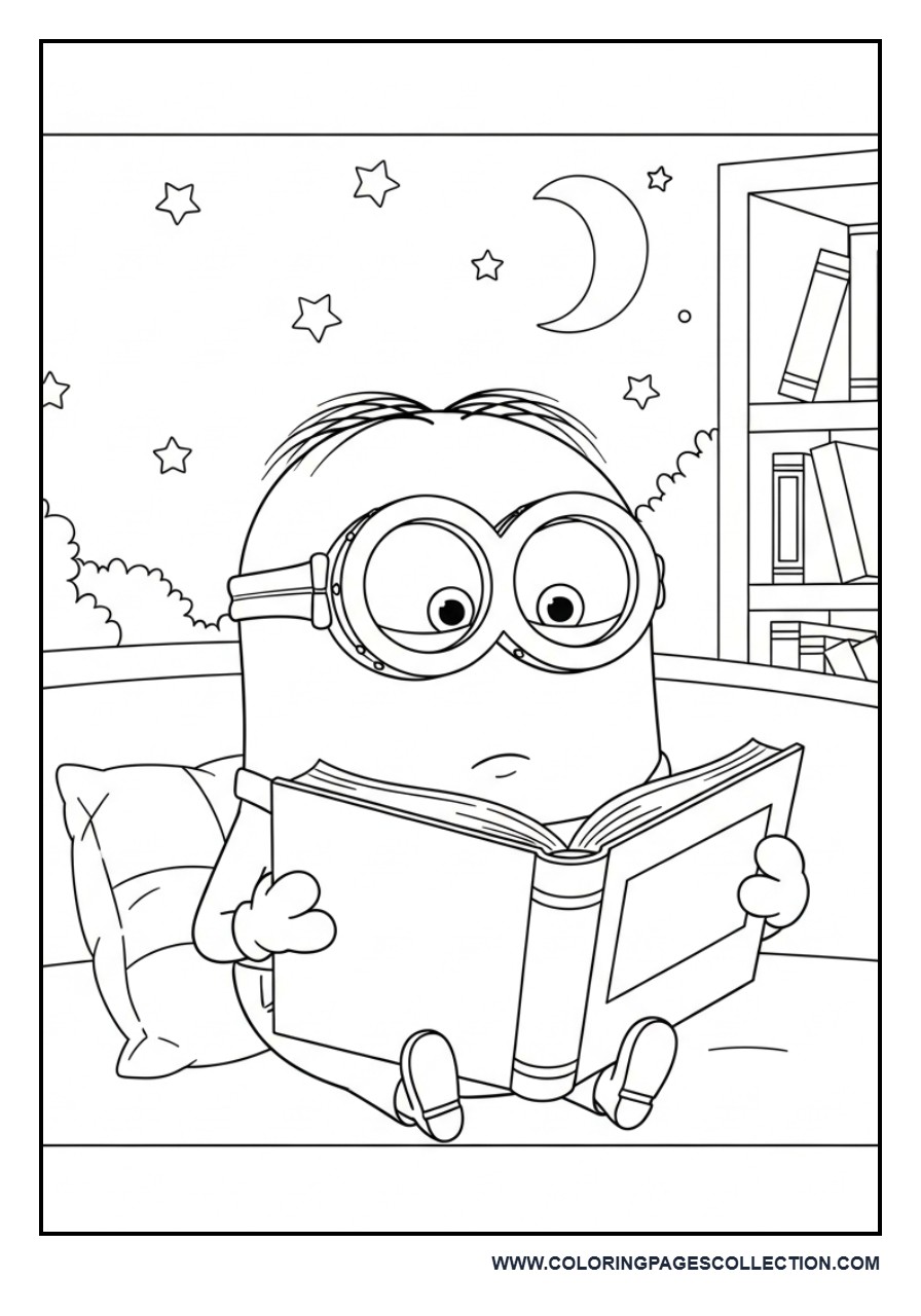 Minion Reading a Storybook