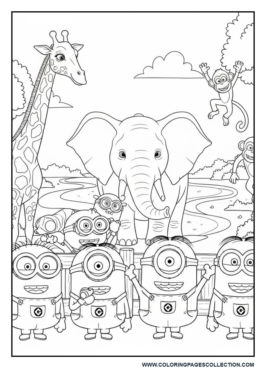 Minions at the Zoo