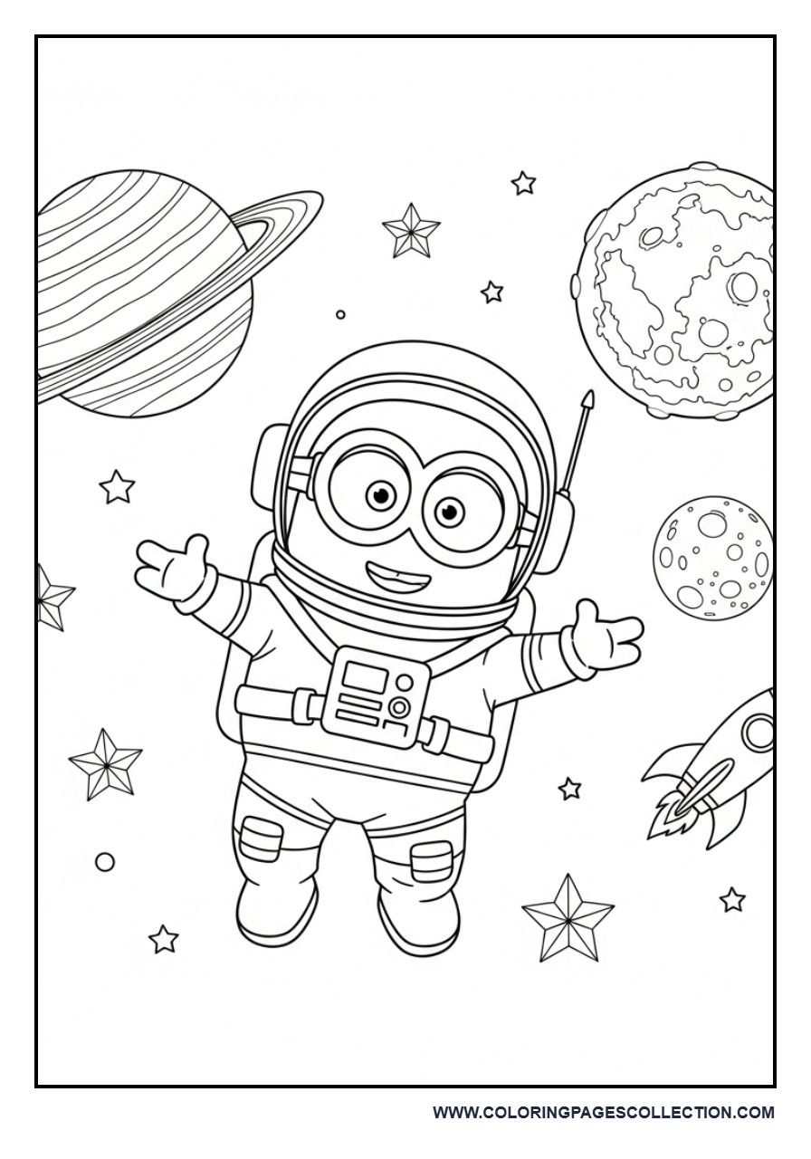 Minions Exploring Space