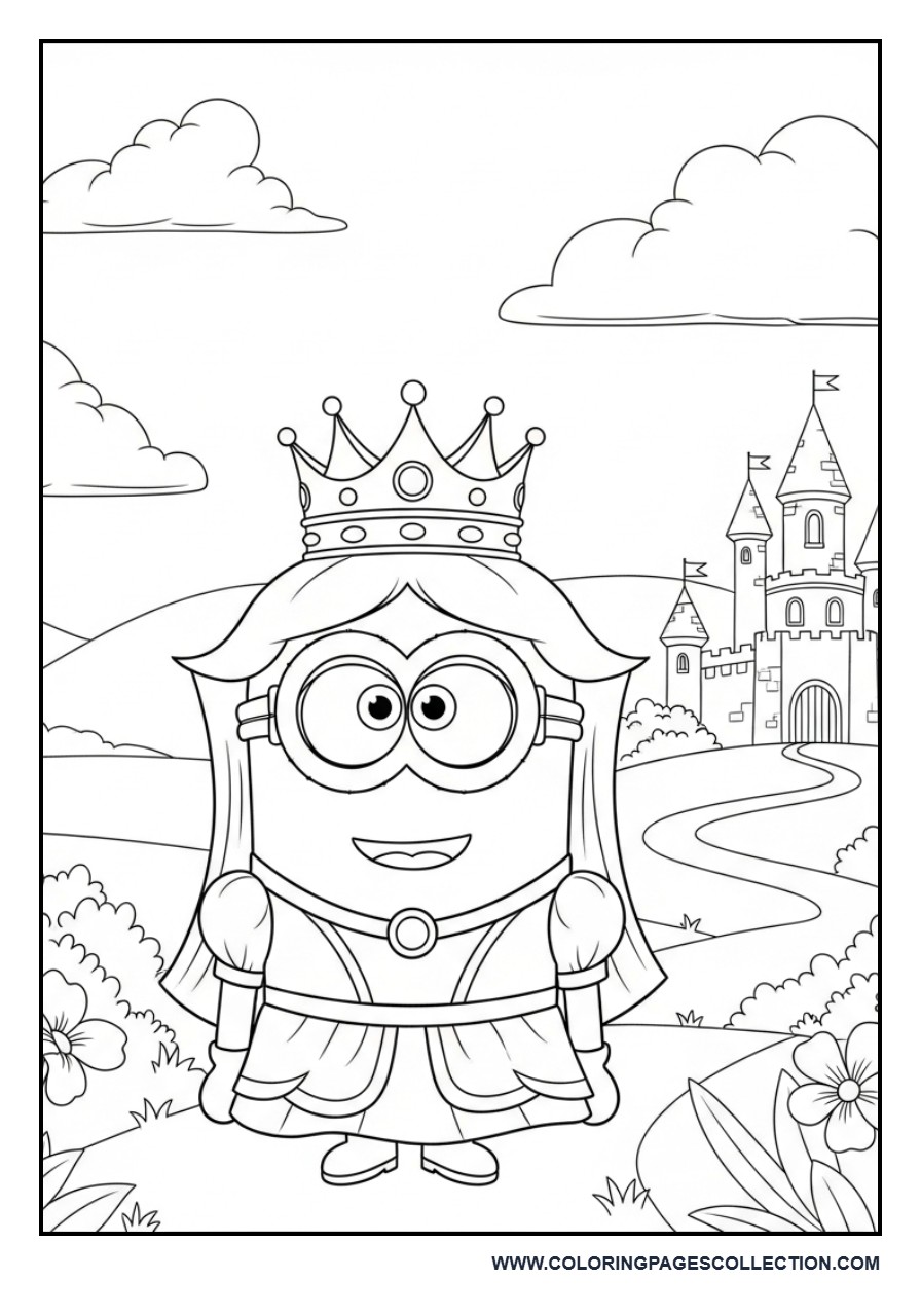 Princess Minion in a Castle