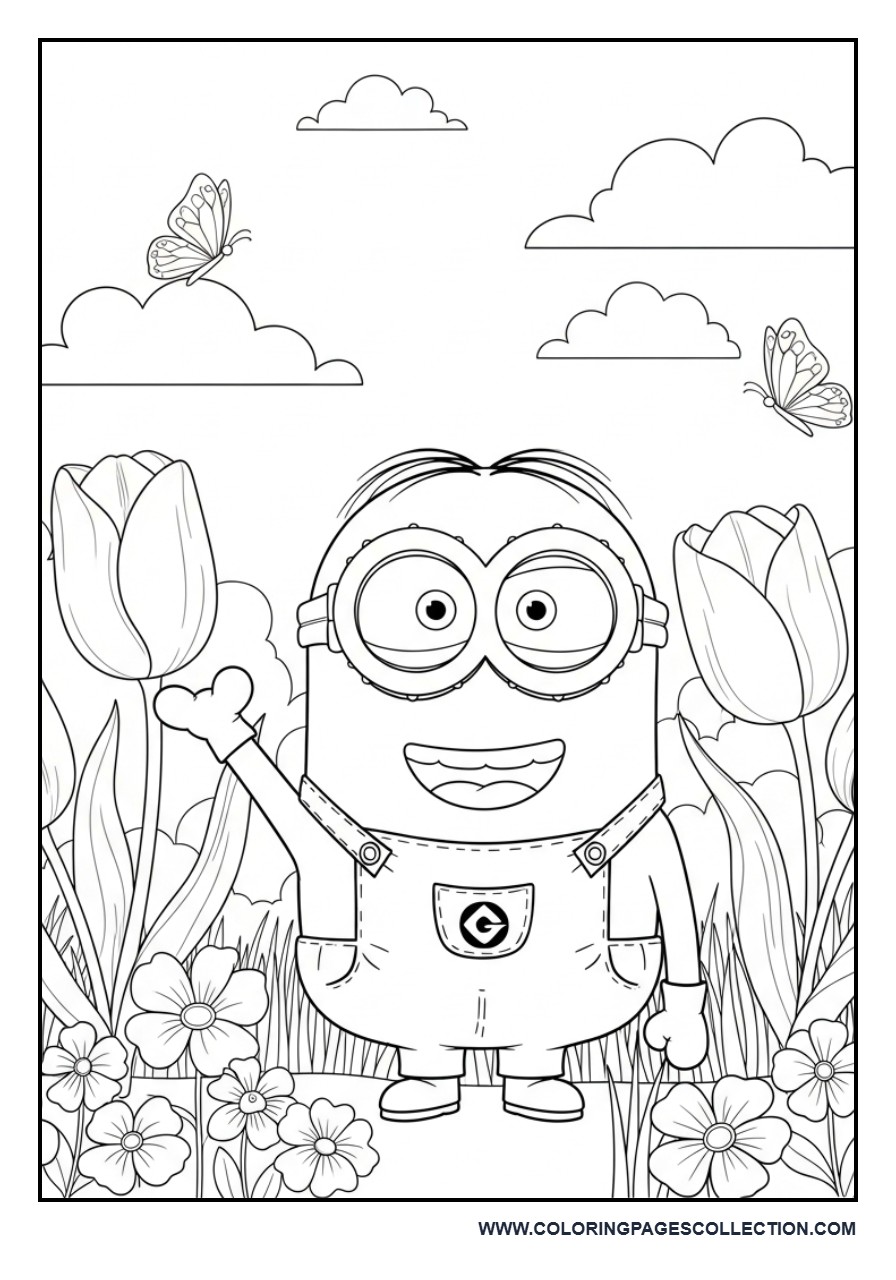 Spring Minion Garden Fun