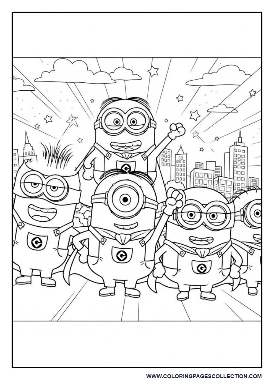 Superhero Minion Team Mission