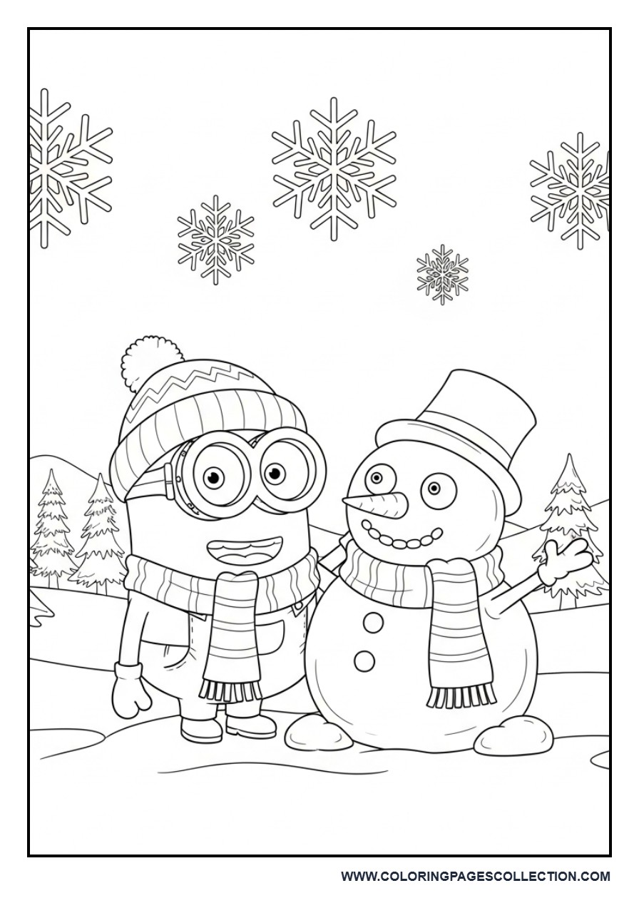 Winter Minion Snow Day