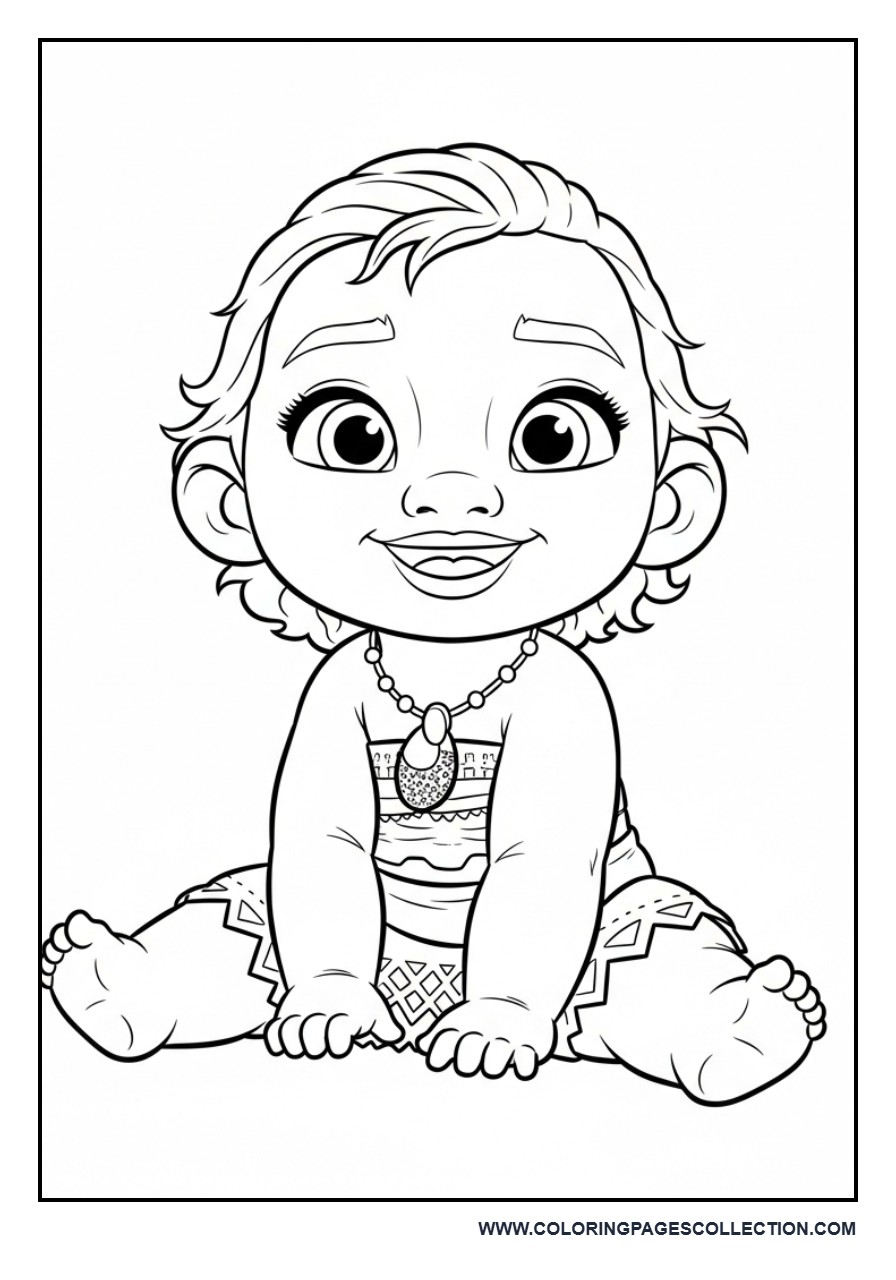 Baby Moana Sitting