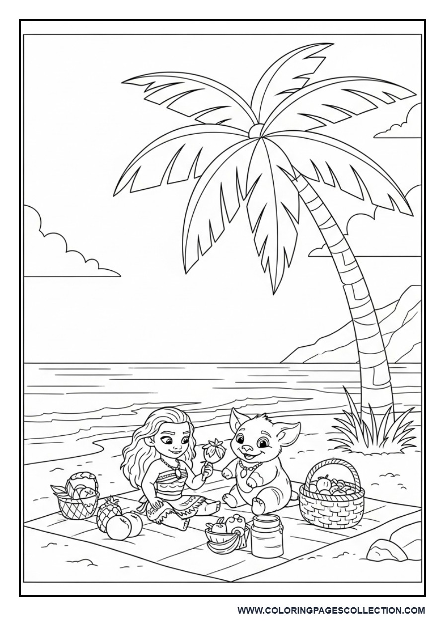 Moana and Pua Picnic Day
