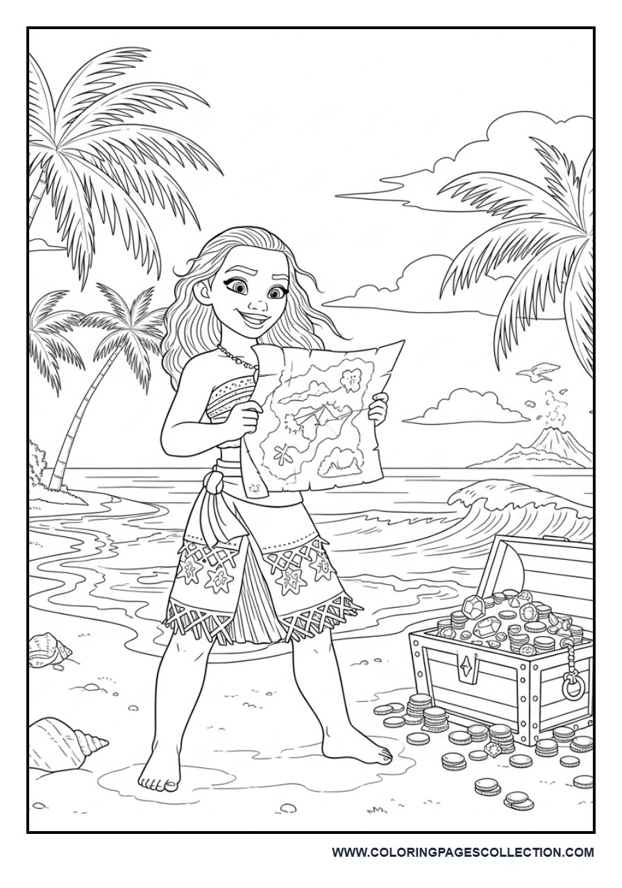 Moana and the Ocean Treasure Map