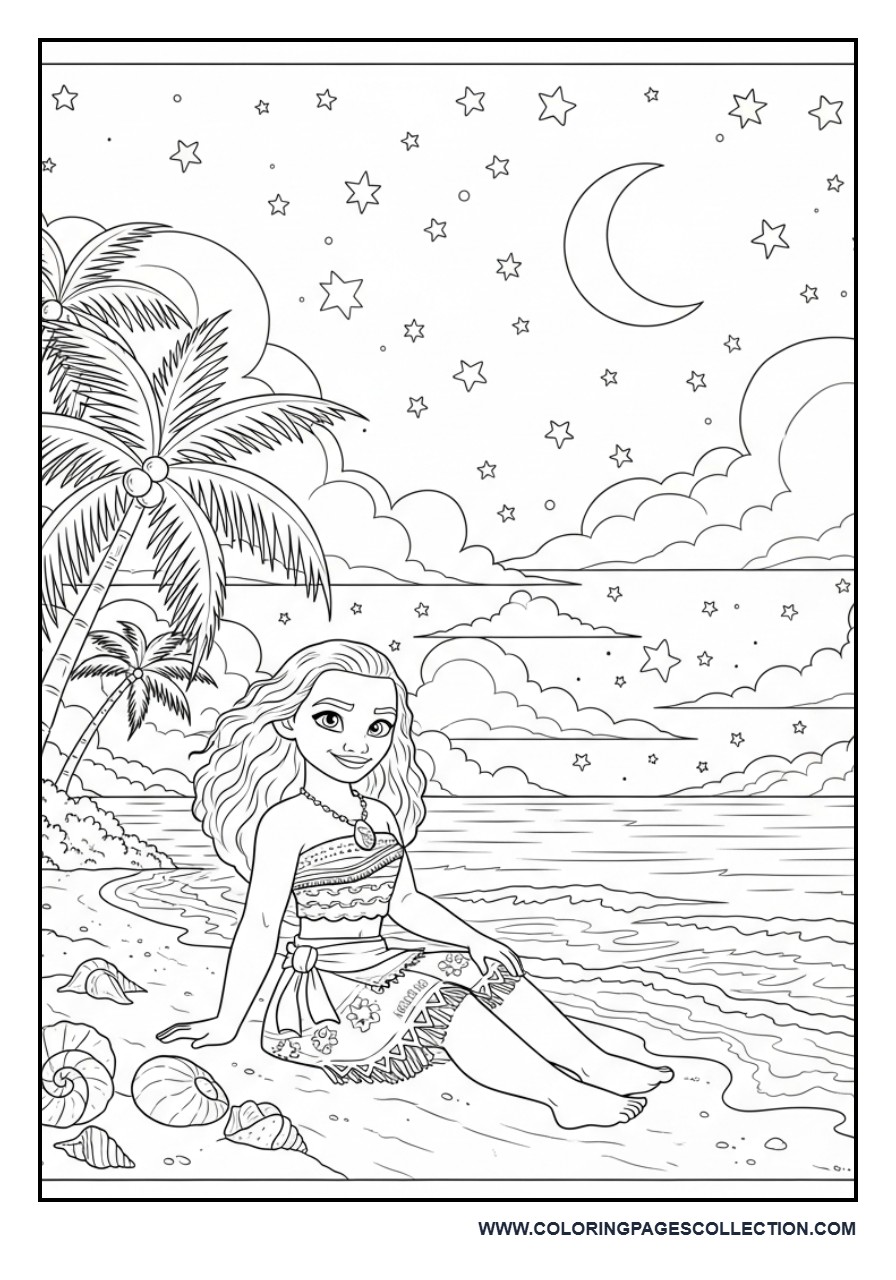 Moana Beneath the Starry Sky