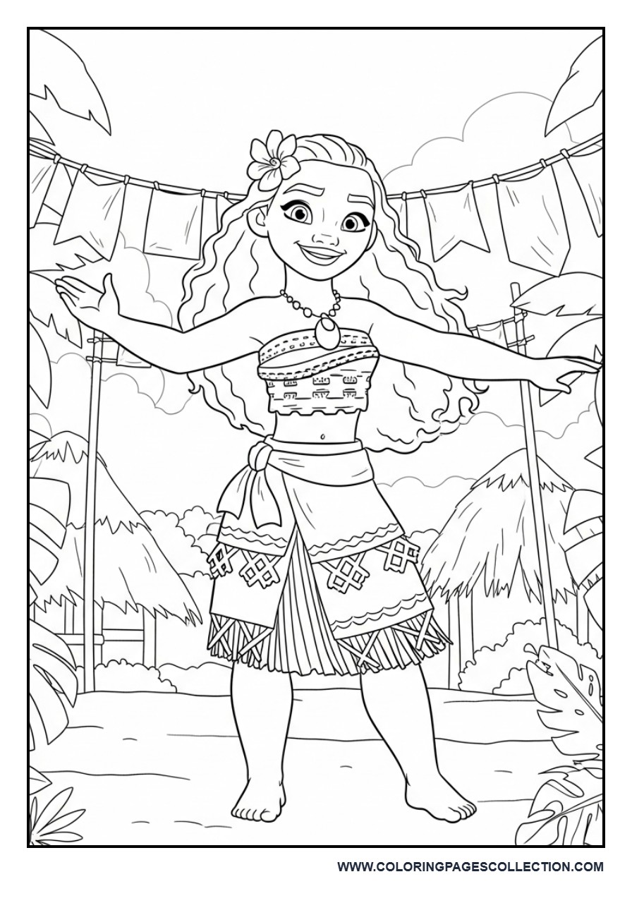 Moana Dancing at a Festival