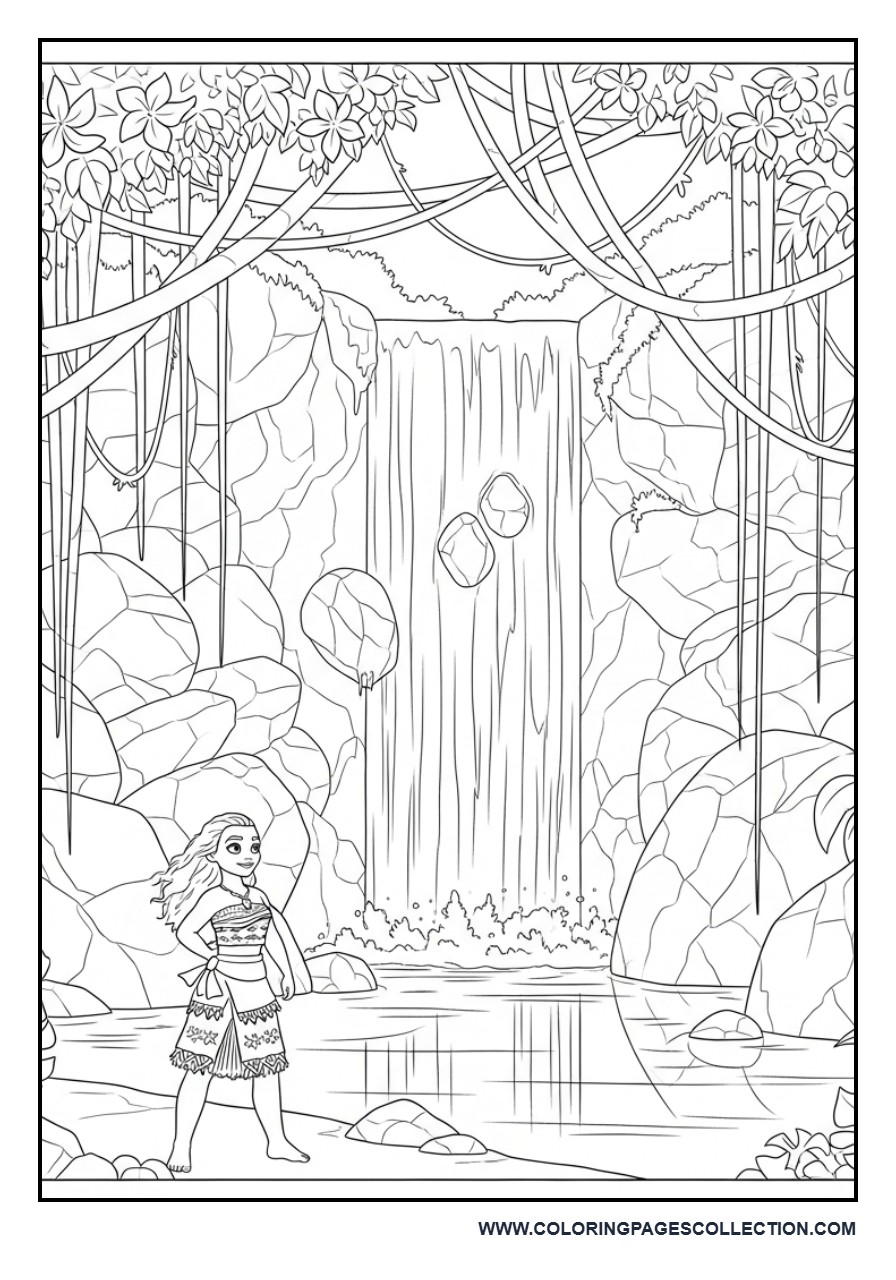 Moana Exploring a Hidden Waterfall Cave
