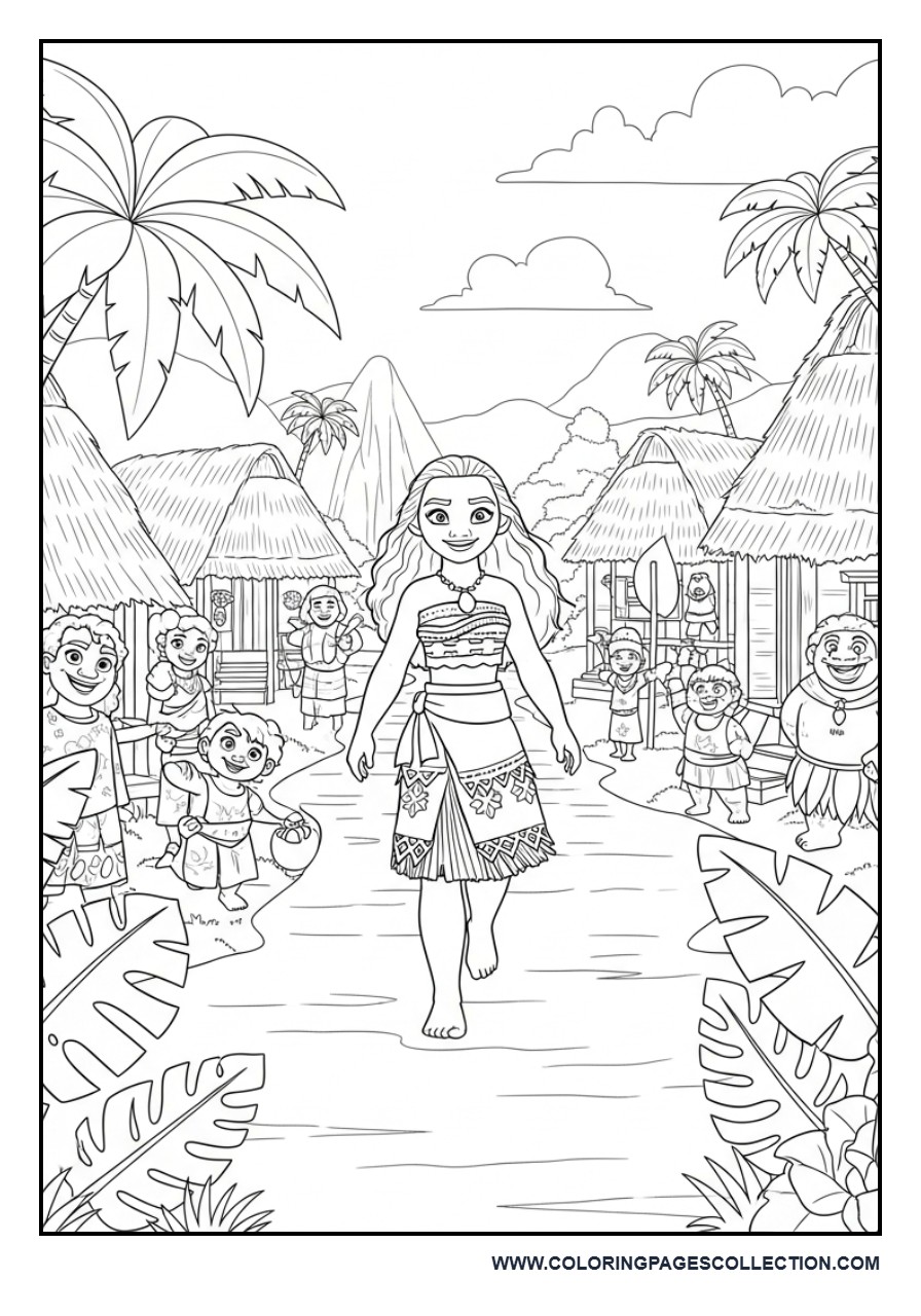 Moana in Her Island Village