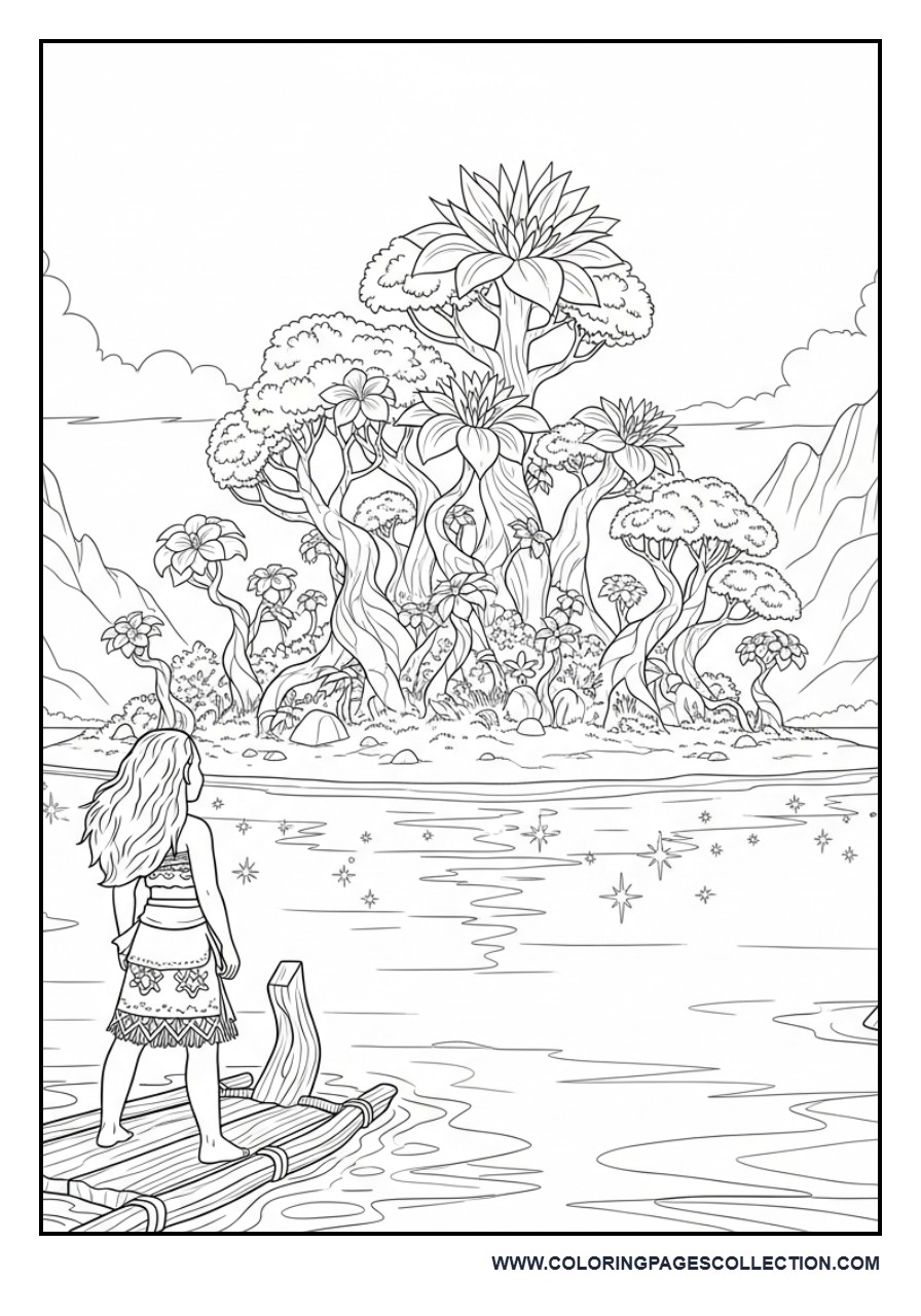 Moana Visiting a Fantasy Island