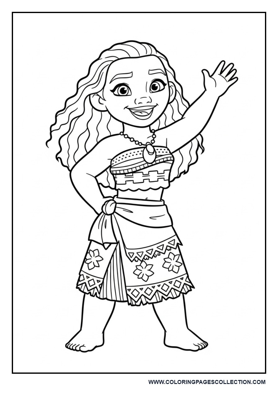 Moana Waving Hello