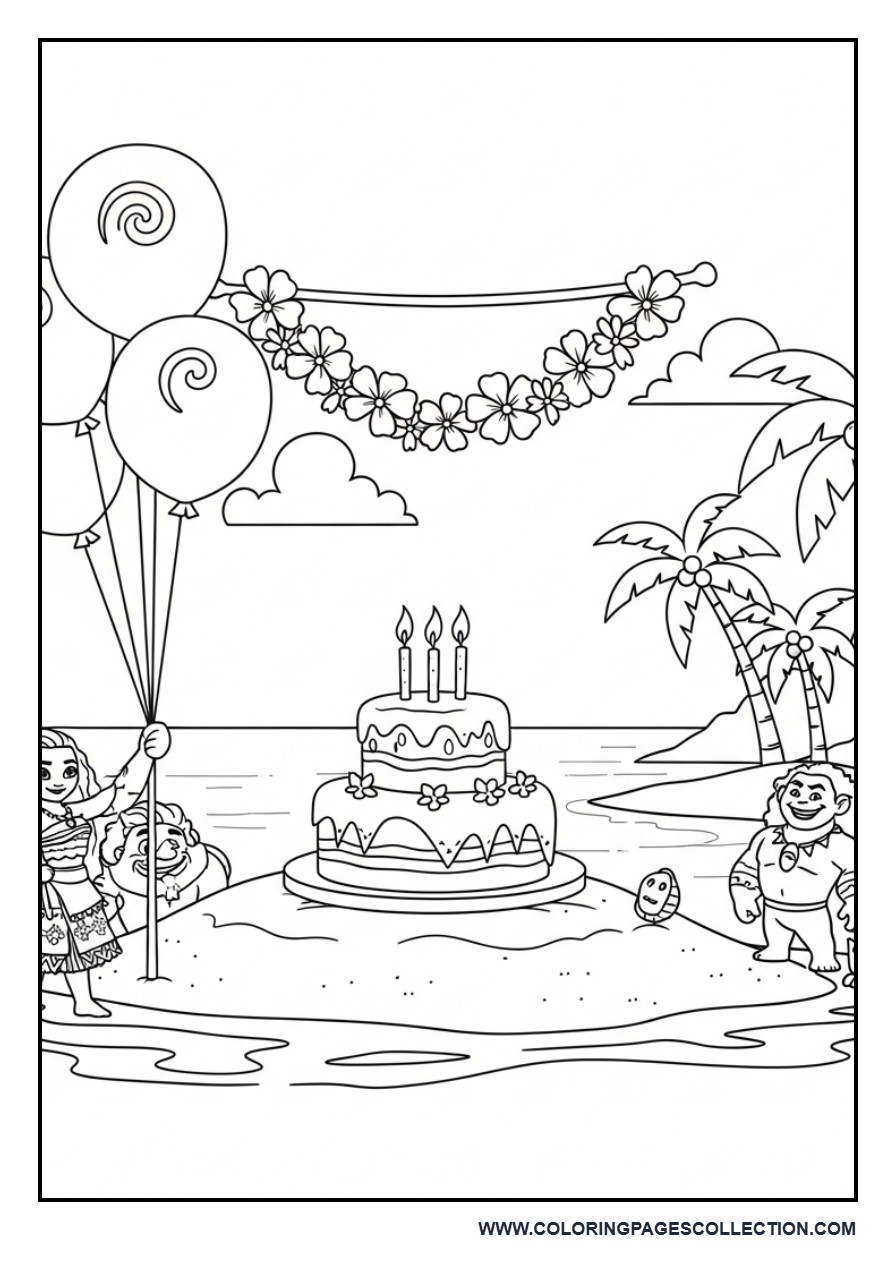 Moana's Island Birthday Celebration