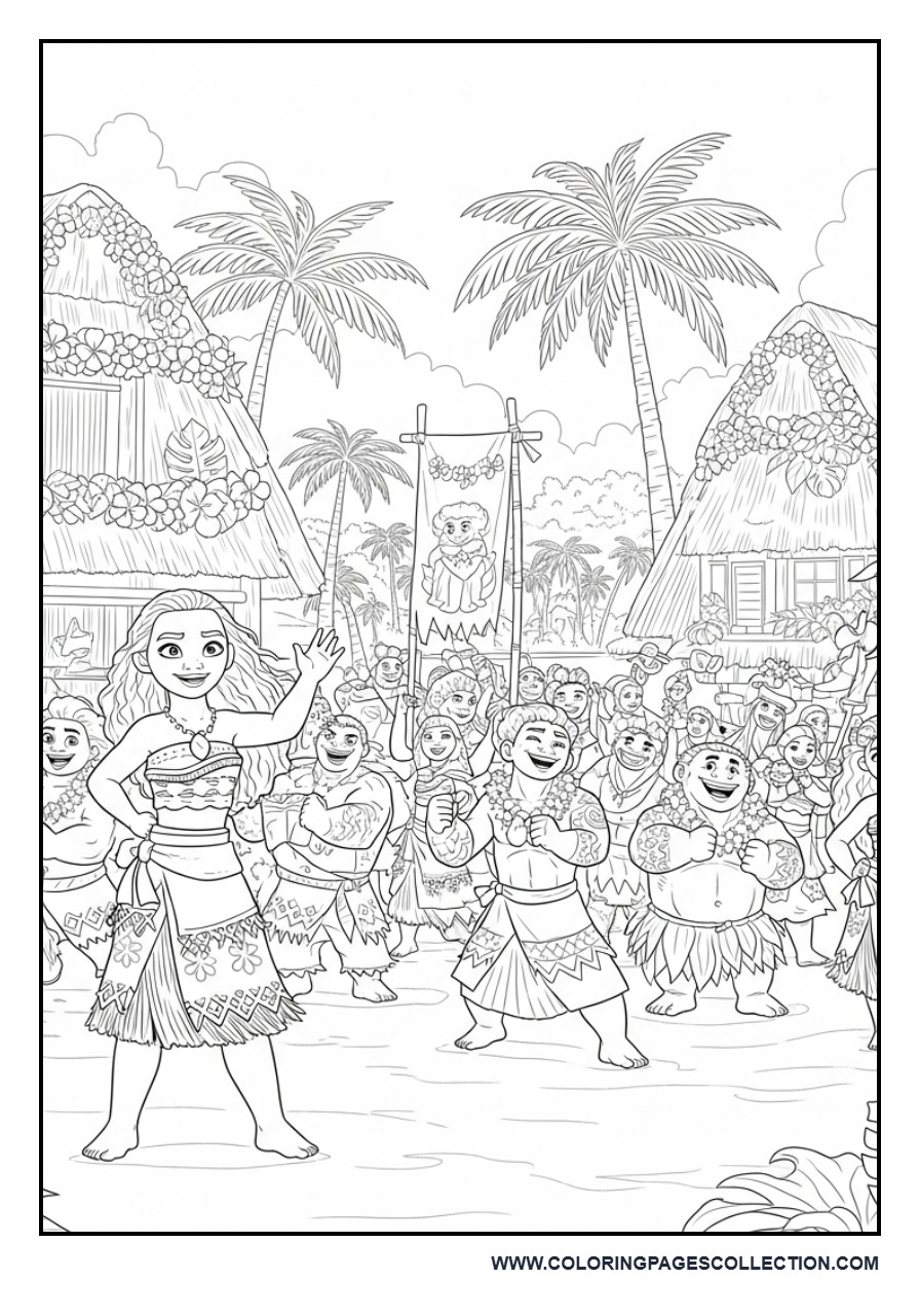 Moana's Island Celebration Parade