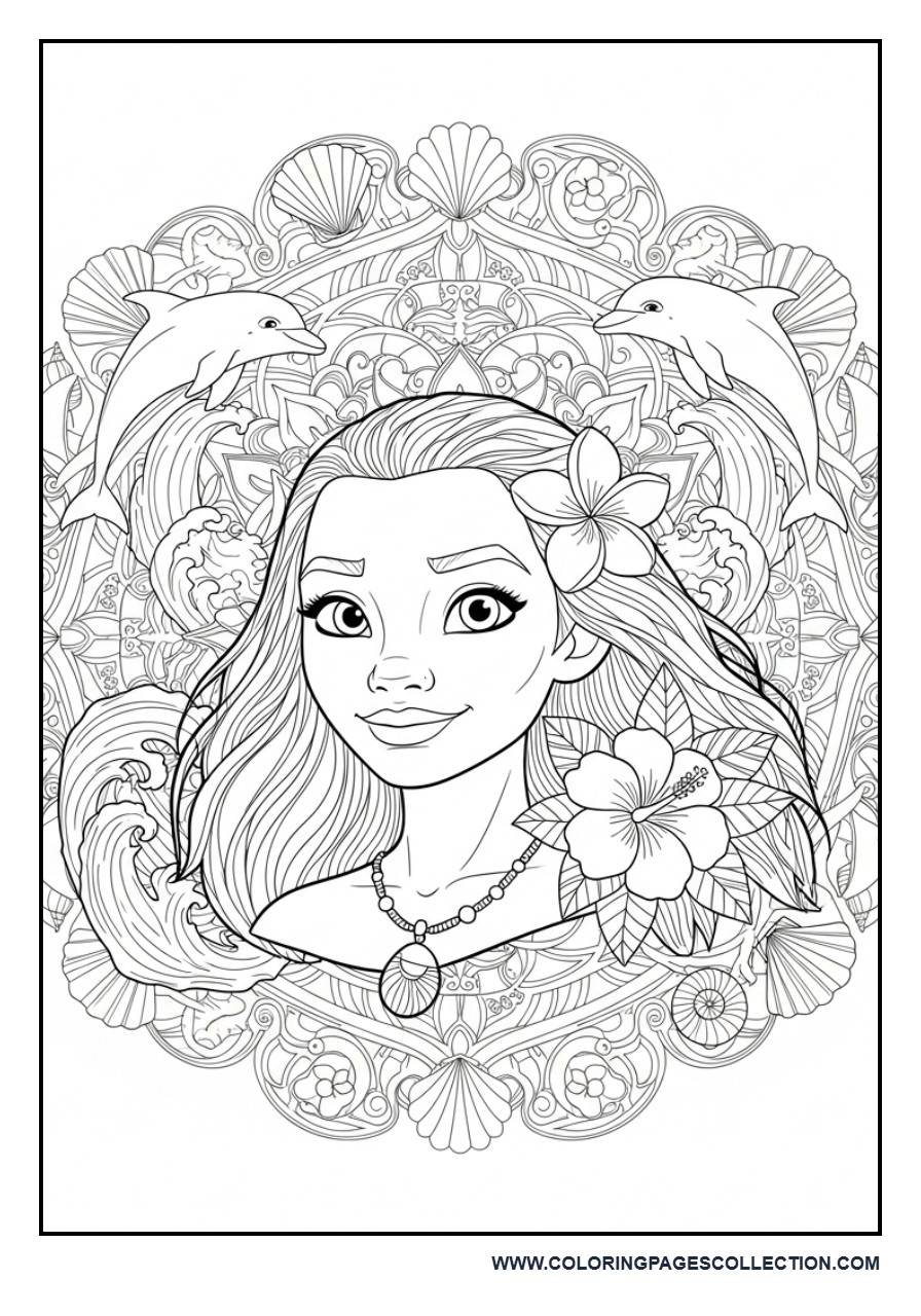 Moana's Ocean Mandala