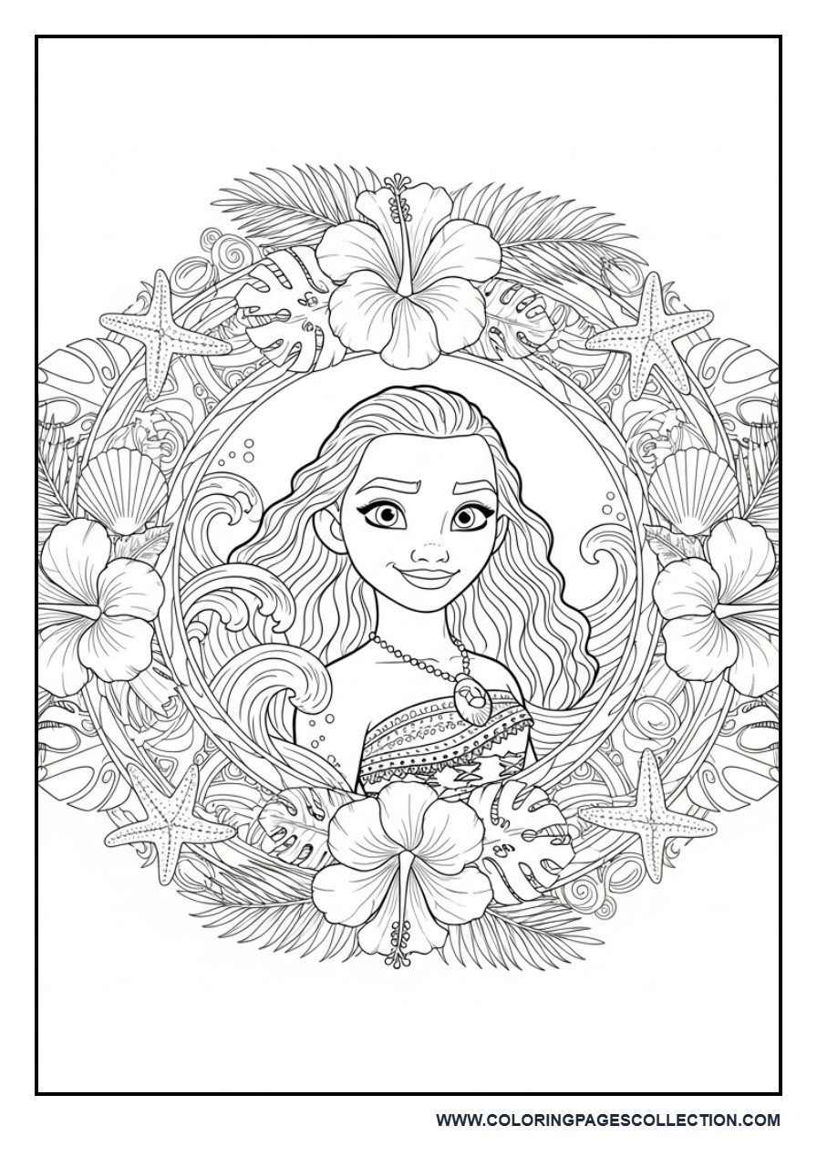 Ultimate Princess Moana Mandala