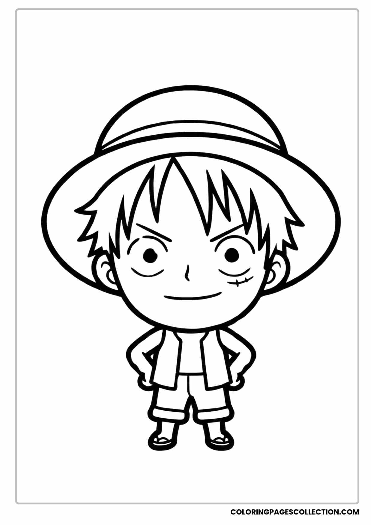Monkey d Luffy Coloring Pages