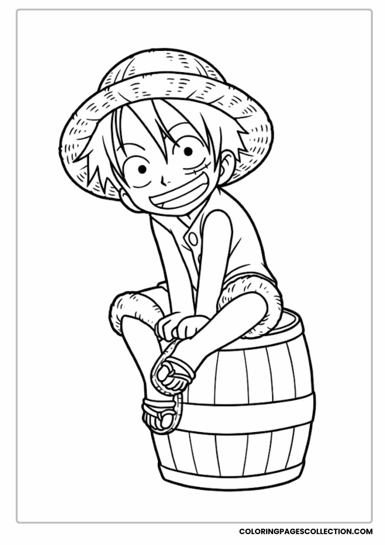 Monkey d Luffy Coloring Pages