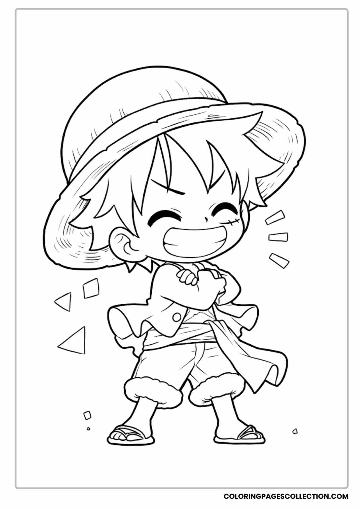 Monkey d Luffy Coloring Pages