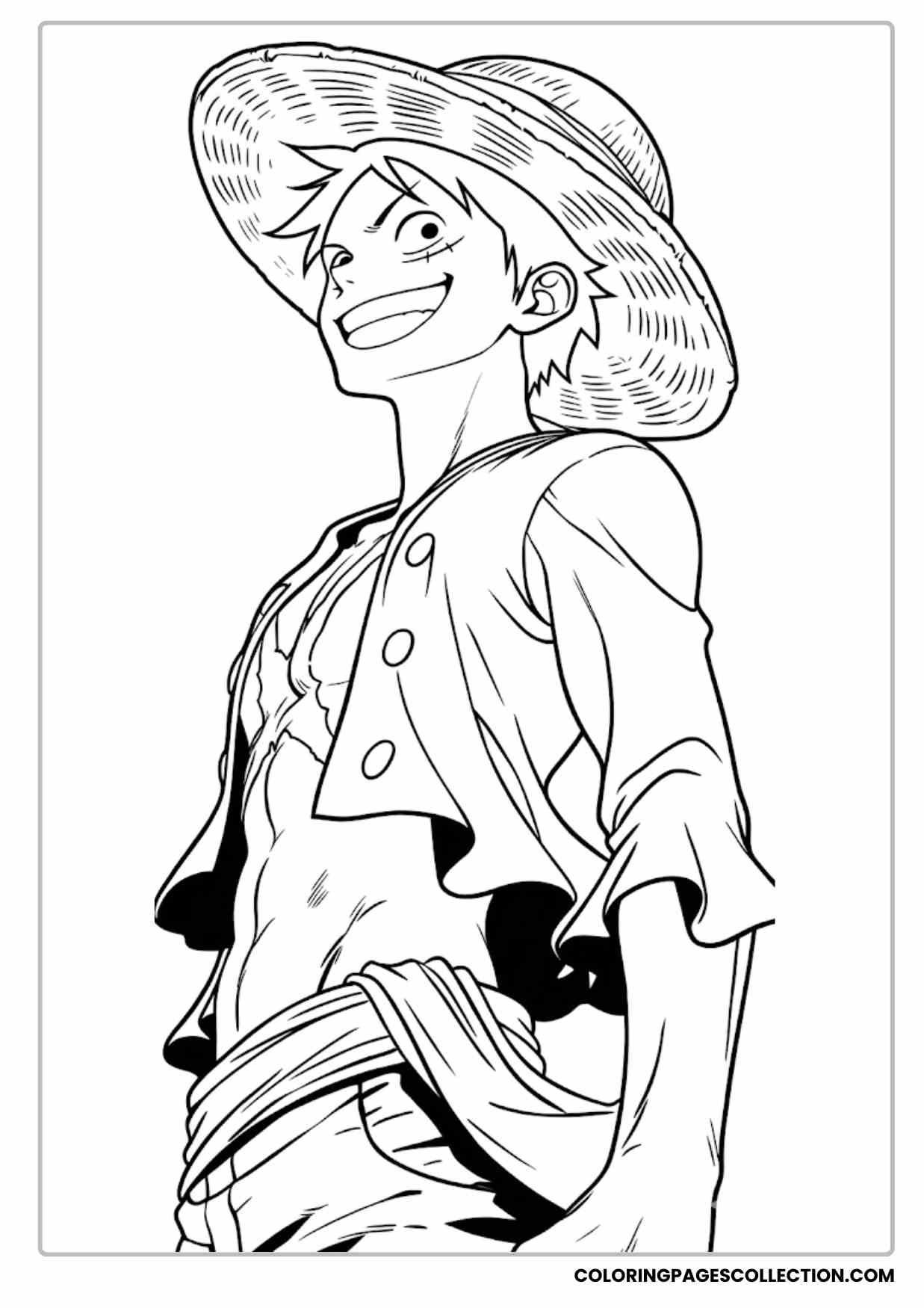 Monkey d Luffy Coloring Pages