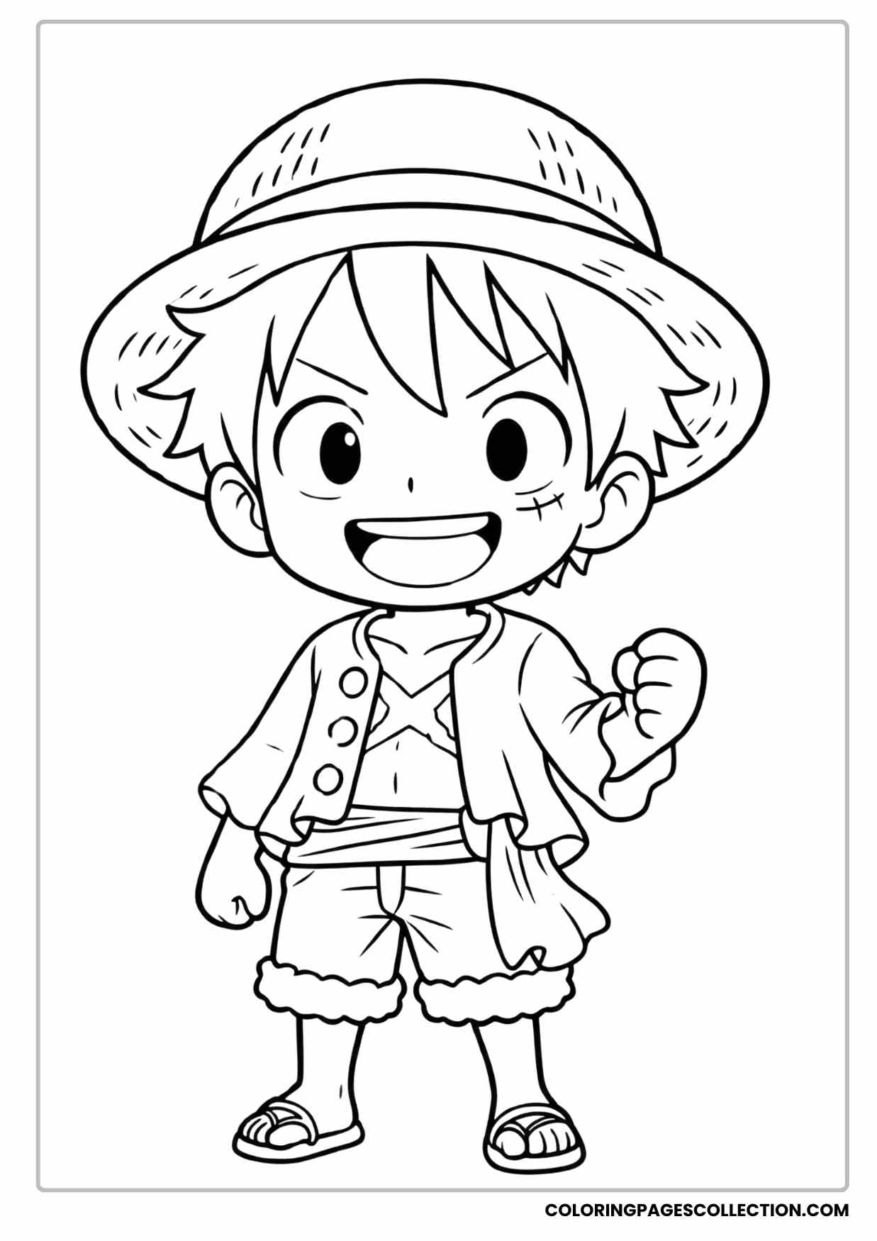Monkey d Luffy Coloring Pages