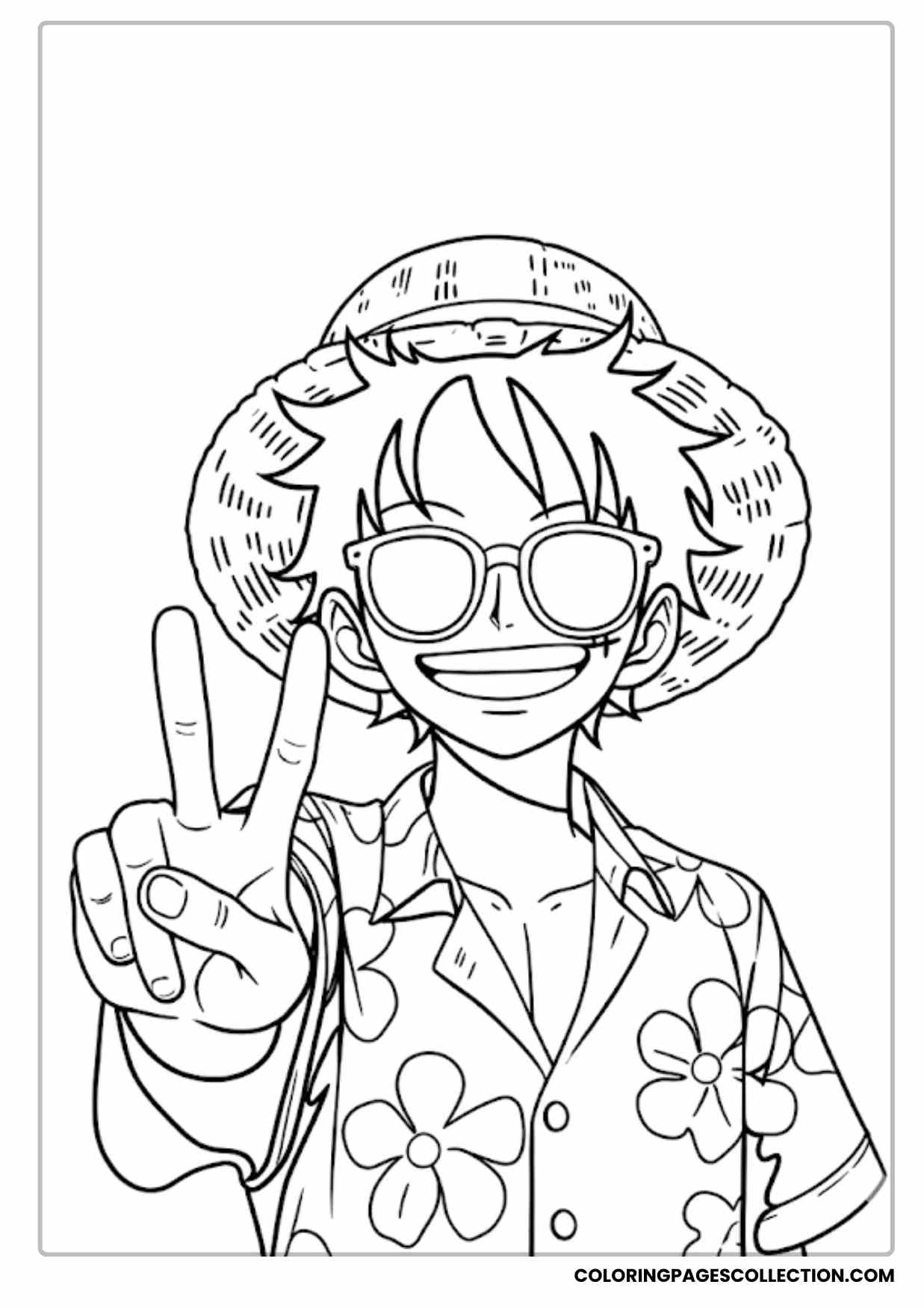Monkey d Luffy Coloring Pages
