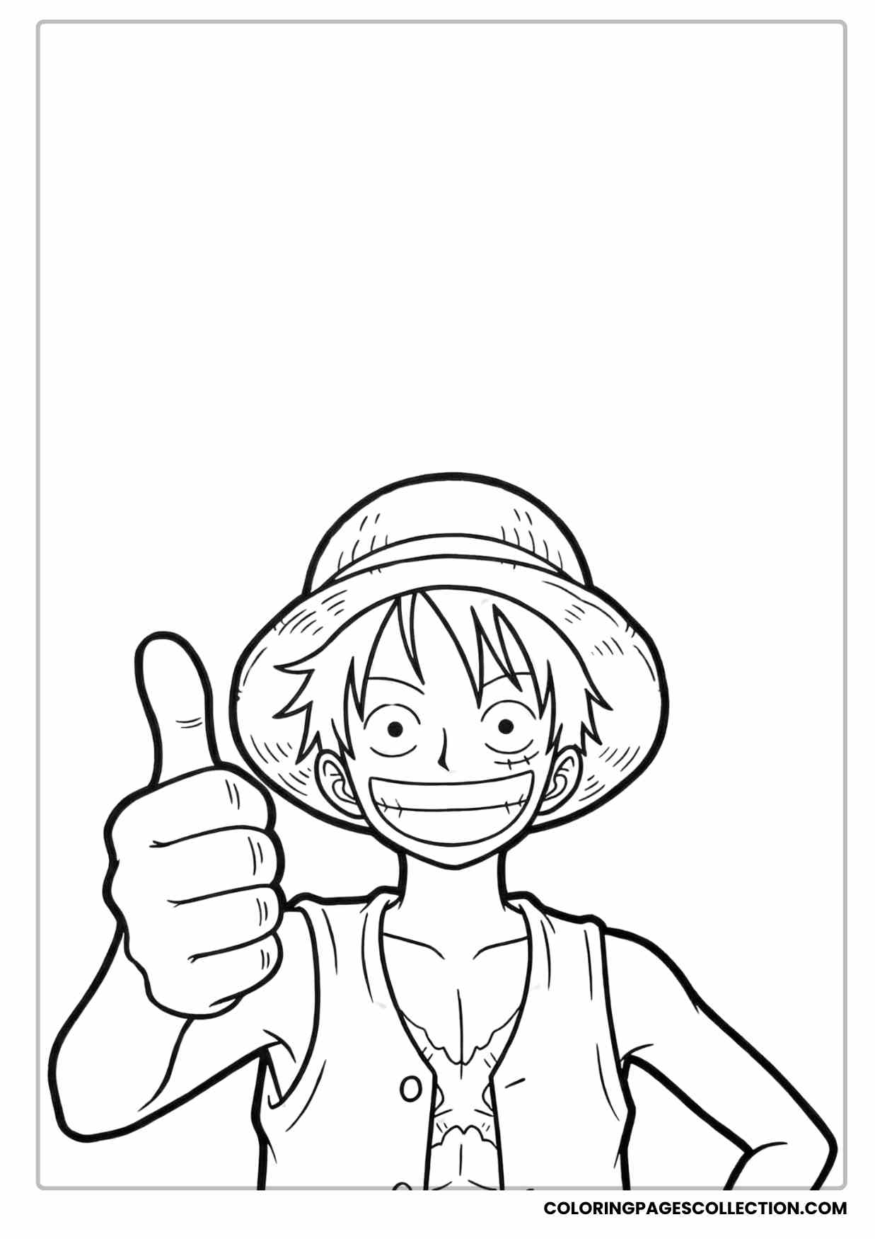 Monkey d Luffy Coloring Pages
