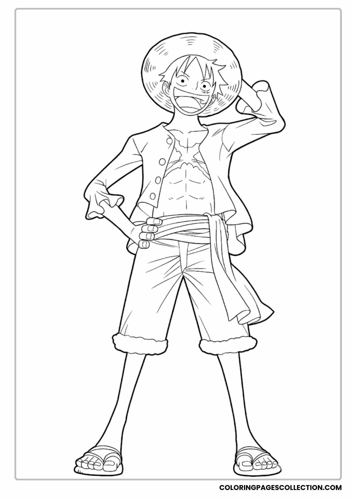 Monkey d Luffy Coloring Pages