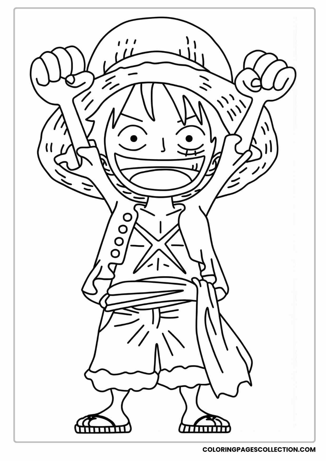 Monkey d Luffy Coloring Pages