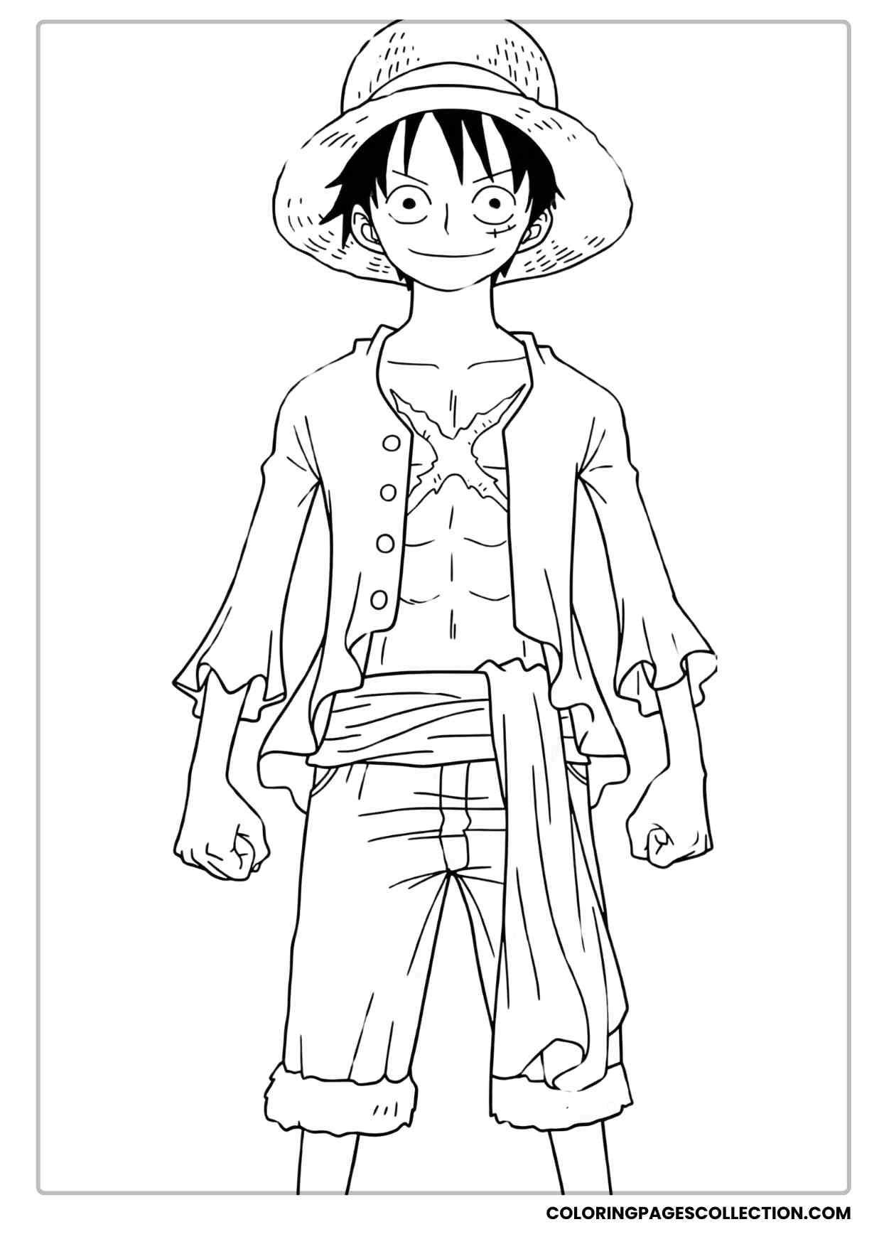 Monkey d Luffy Coloring Pages