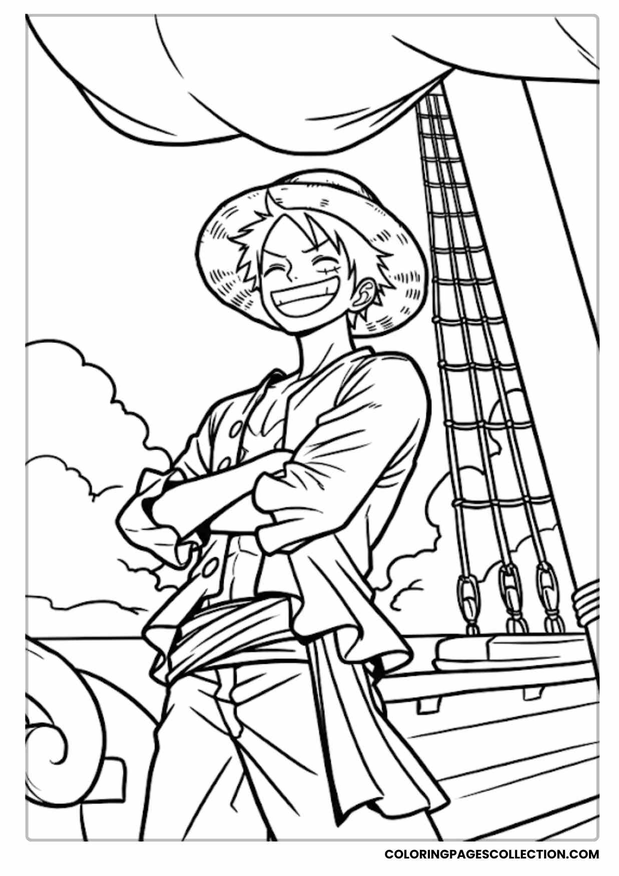 Monkey d Luffy Coloring Pages