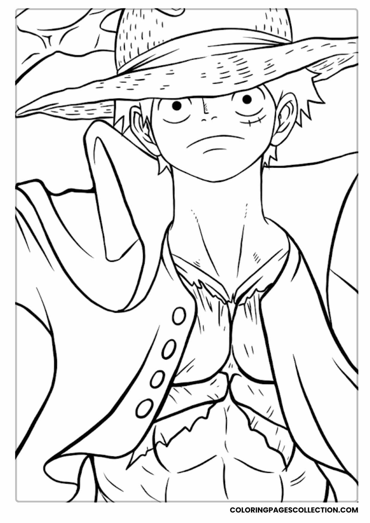 Monkey d Luffy Coloring Pages