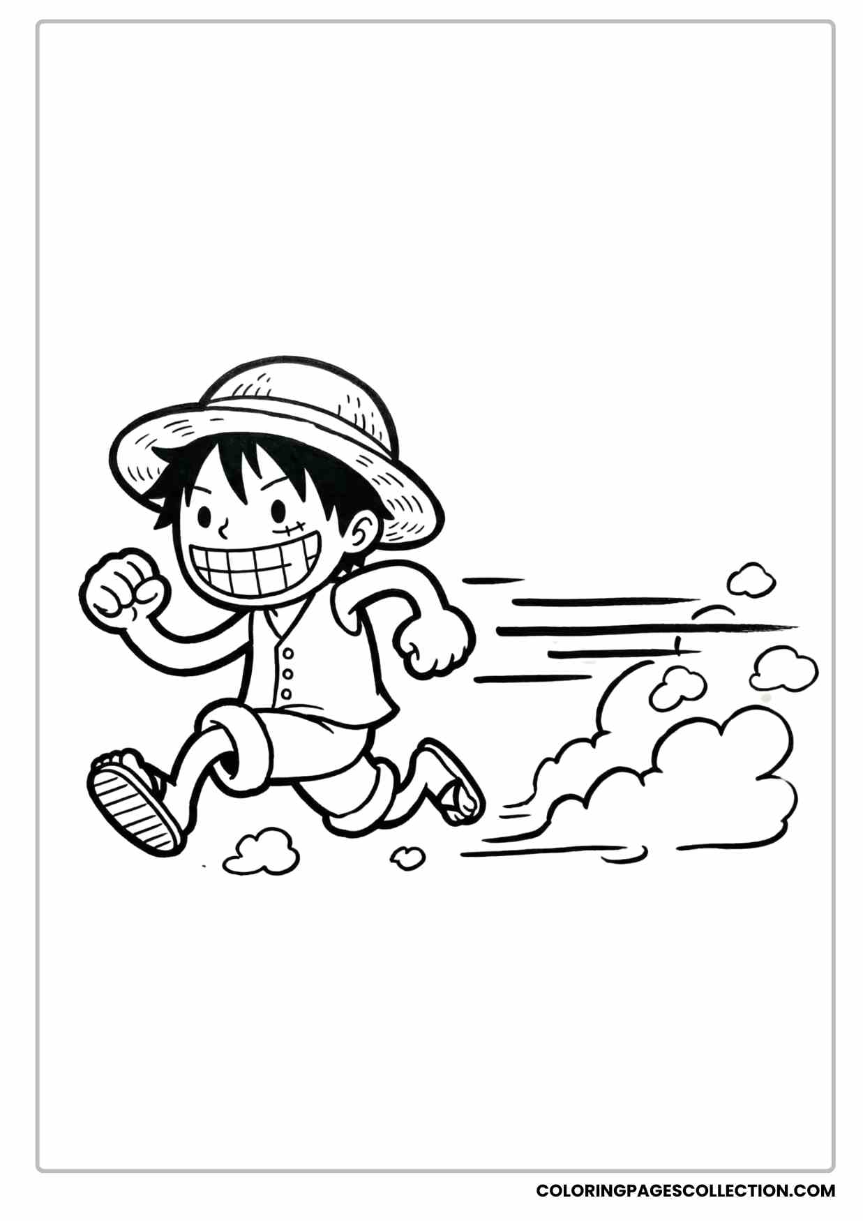 Monkey d Luffy Coloring Pages