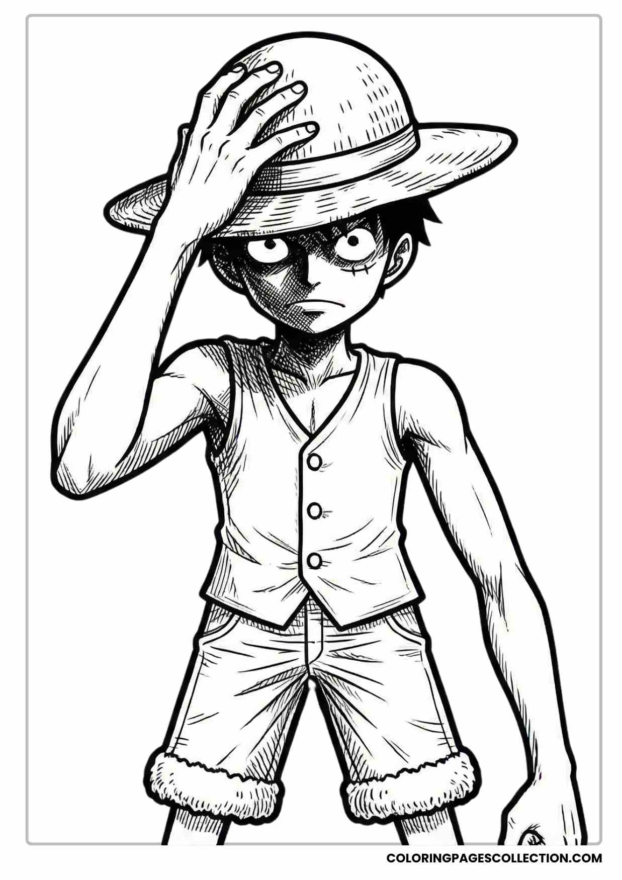 Monkey d Luffy Coloring Pages