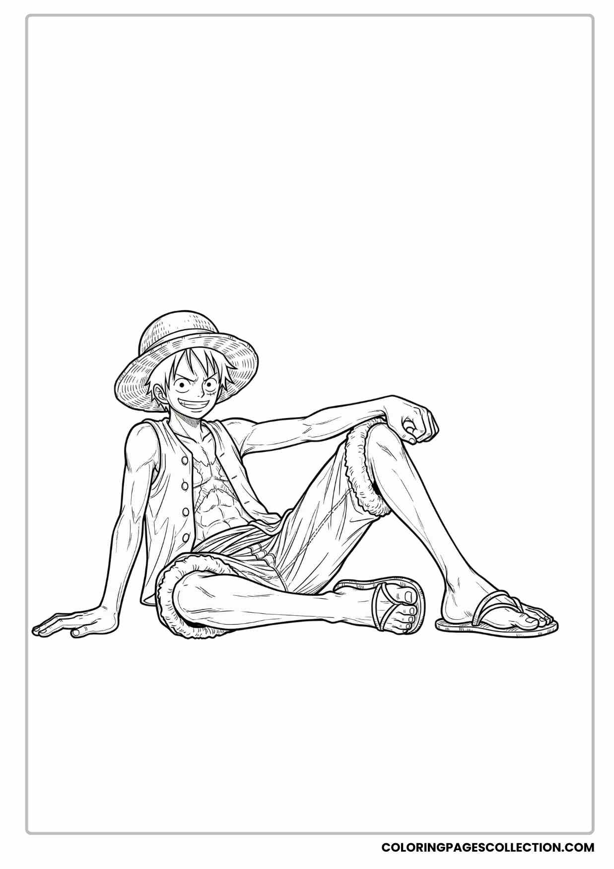 Monkey d Luffy Coloring Pages
