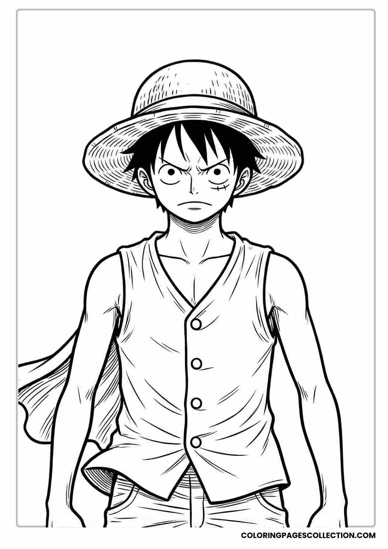 Monkey d Luffy Coloring Pages