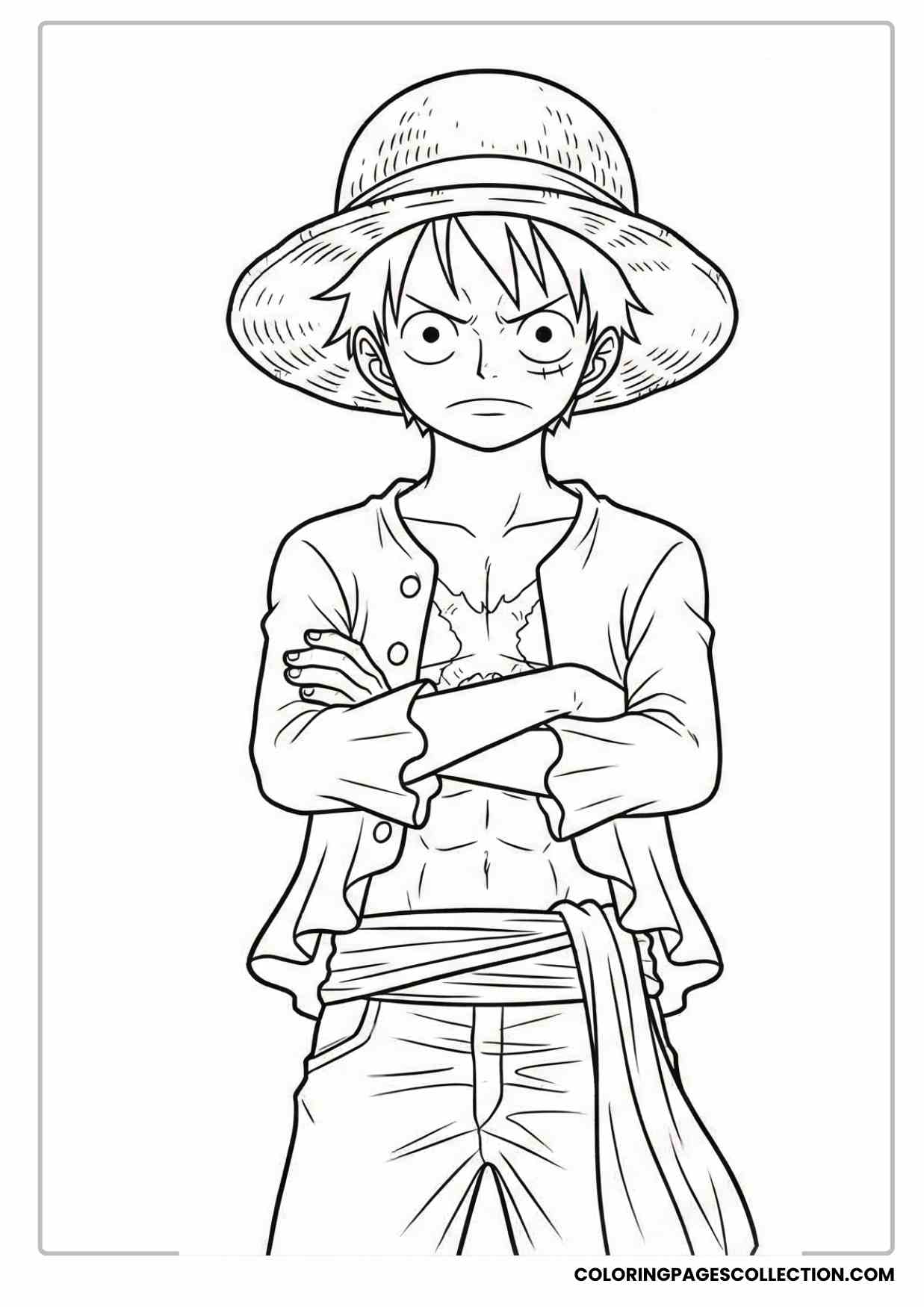 Monkey d Luffy Coloring Pages