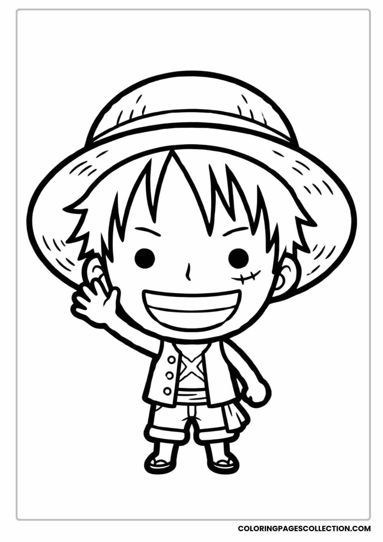 Monkey d Luffy Coloring Pages
