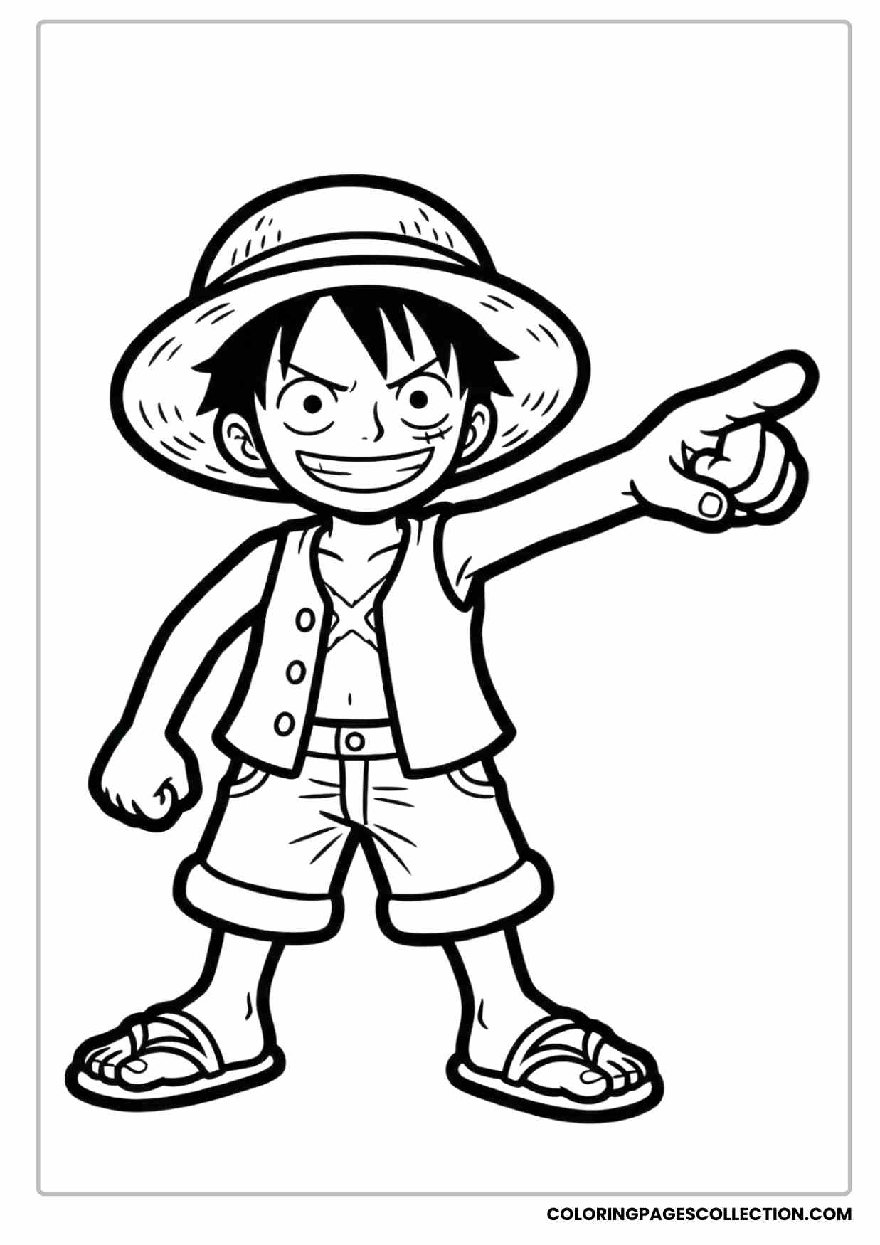 Monkey d Luffy Coloring Pages