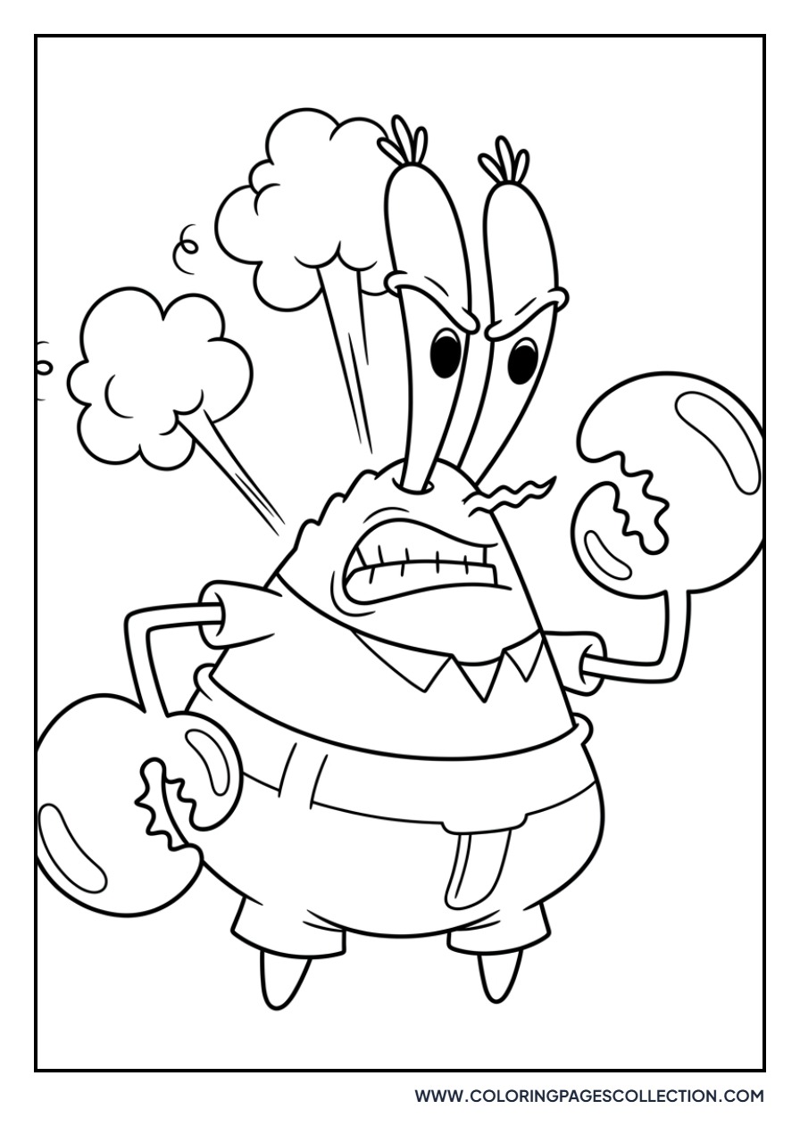 Angry Mr. Krabs Shouting