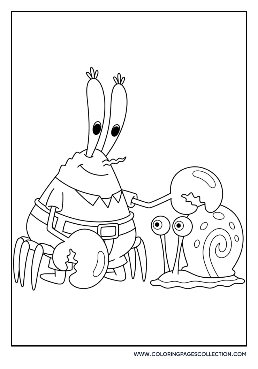 Mr. Krabs and Gary the Snail