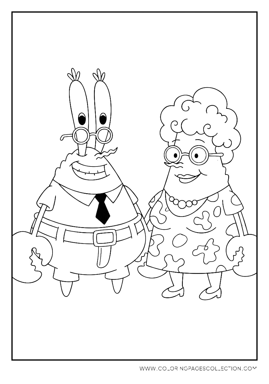 Mr. Krabs and his Mother