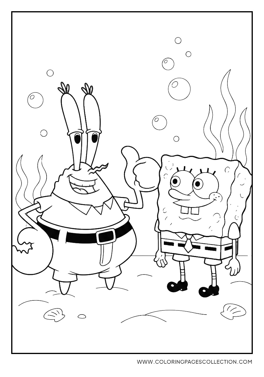 Mr. Krabs and SpongeBob Together