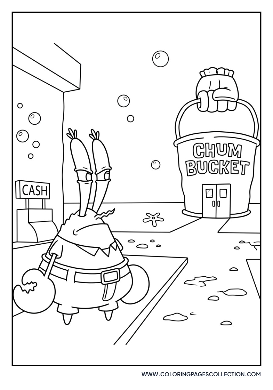 Mr. Krabs and the Chum Bucket