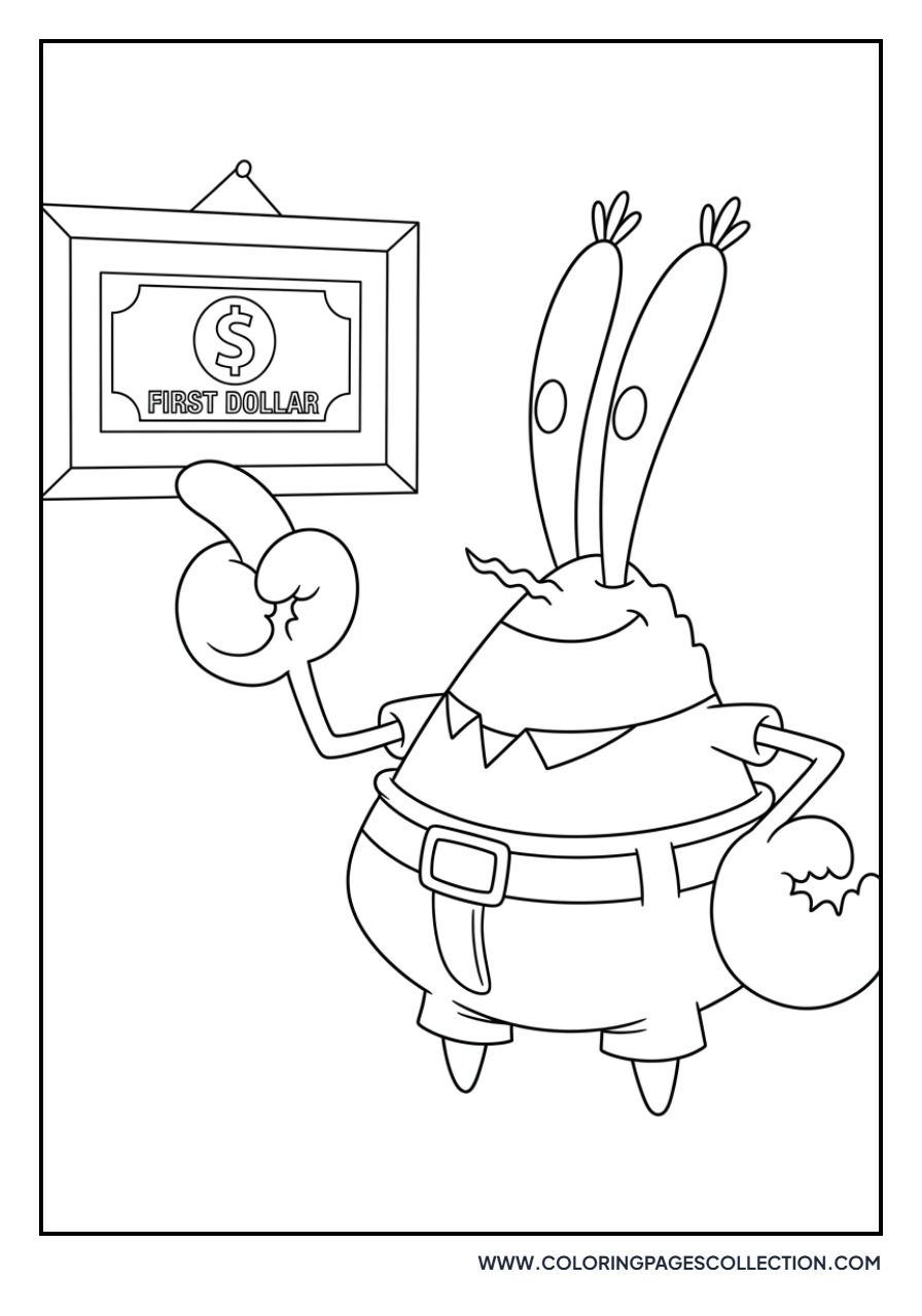 Mr. Krabs and the First Dollar