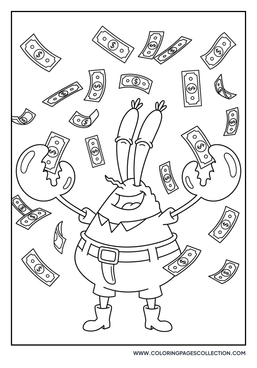 Mr. Krabs and the Money Rain