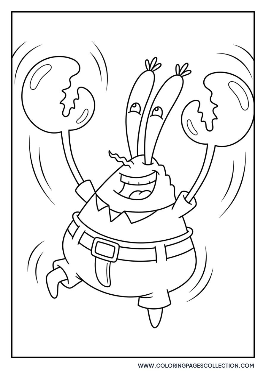 Mr. Krabs Dancing with Joy