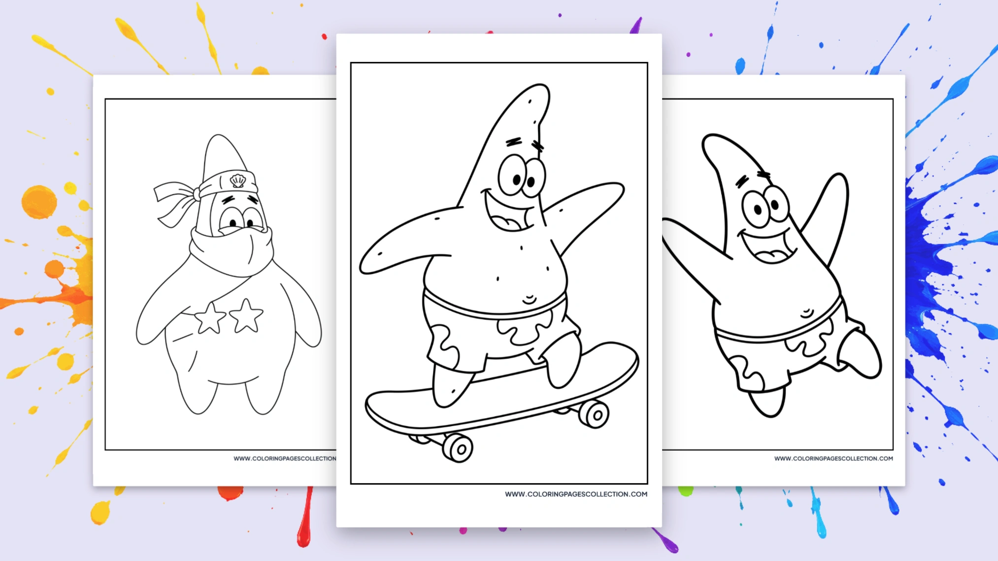 91+ Free Printable Patrick Star Coloring Pages