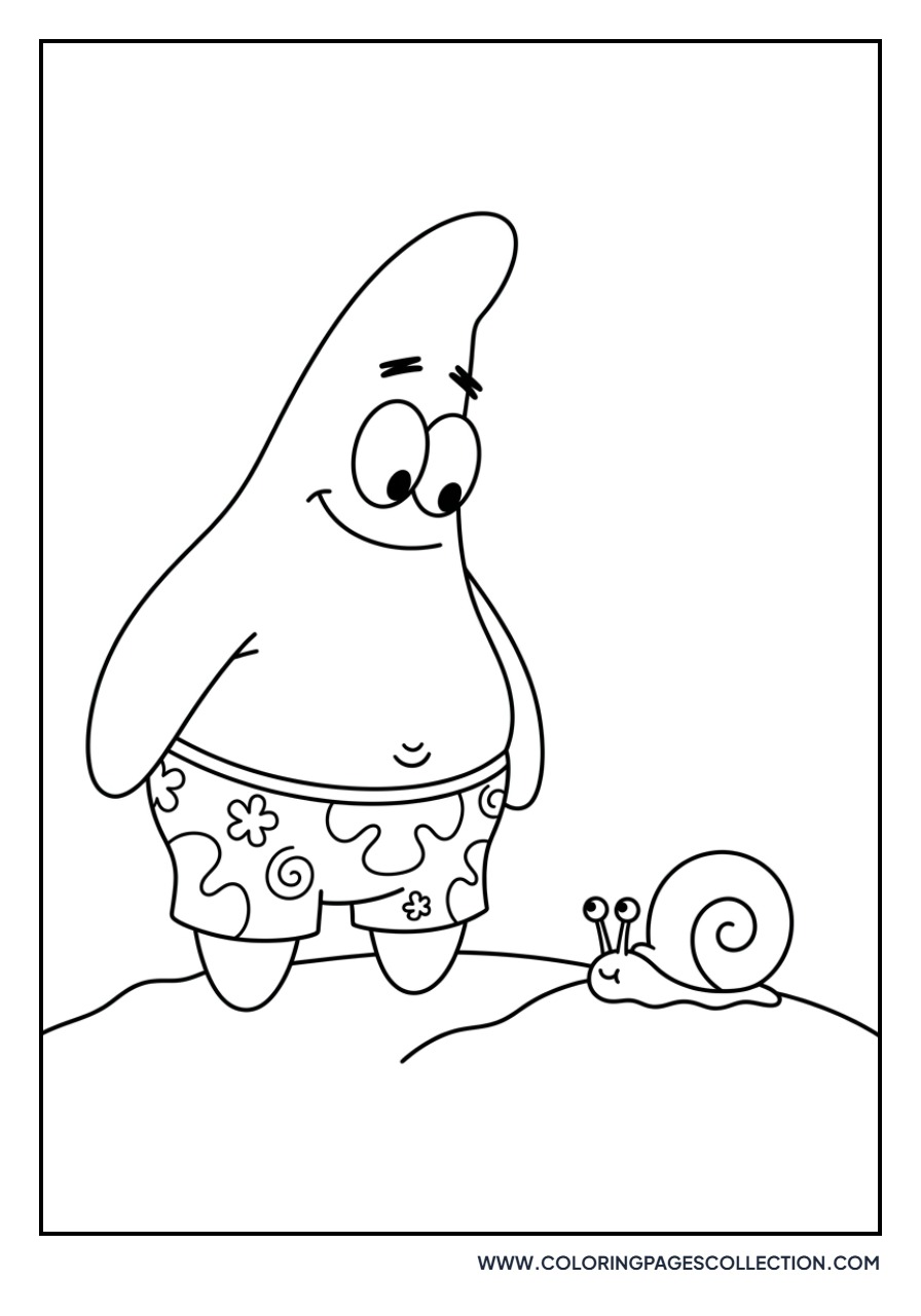 Patrick and a Sea Snail